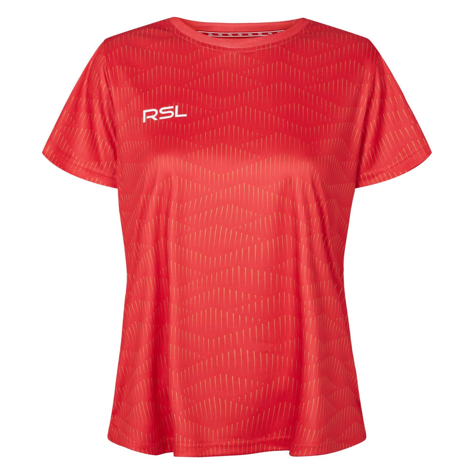Rsl Kate Badminton T-shirt til kvinder – Rød/Guld på udsalg!