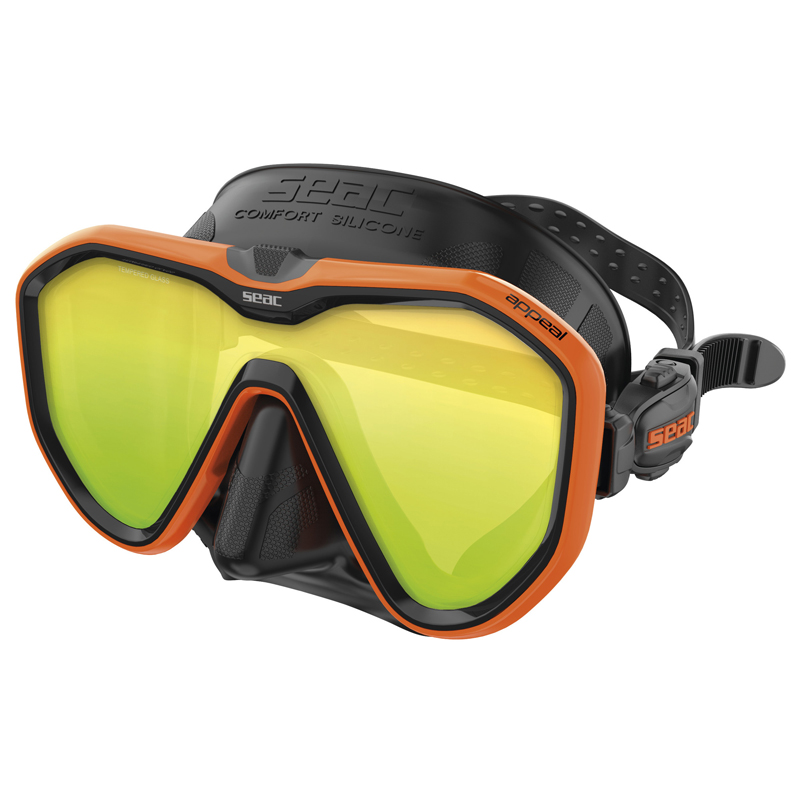 Seac Dykkermaske Appeal Asian Fit Mirrored      Bl Orange