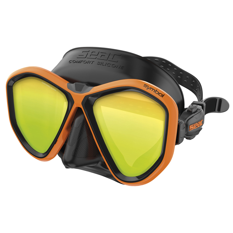 Seac Dykkermaske Symbol Asian Fit Spejlglas     Bl Orange