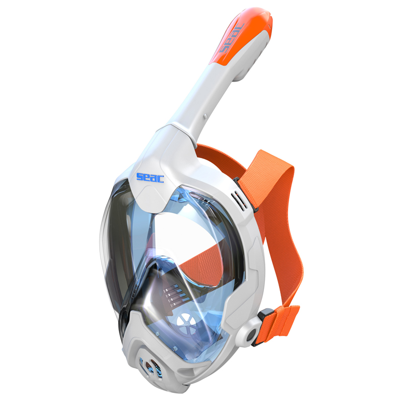 Seac Fullface Maske Fun Slt Az Hvid Orange