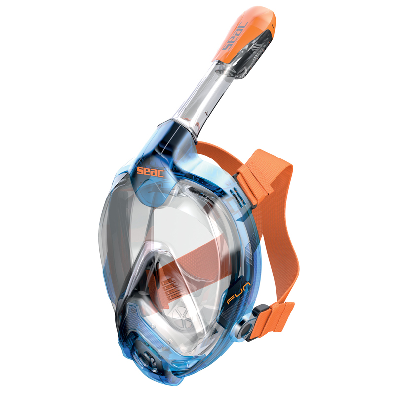 Seac Fullface Maske Fun Xs   Slt Fu Blå Orange