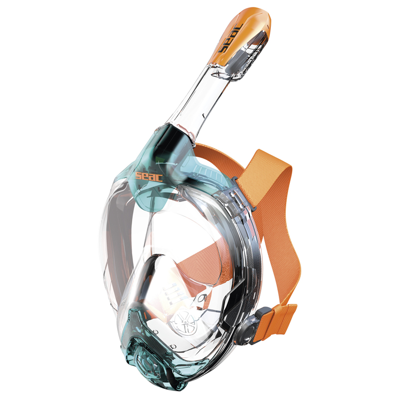 Seac Fullface Maske Libera       Kl Blå Klar Orange