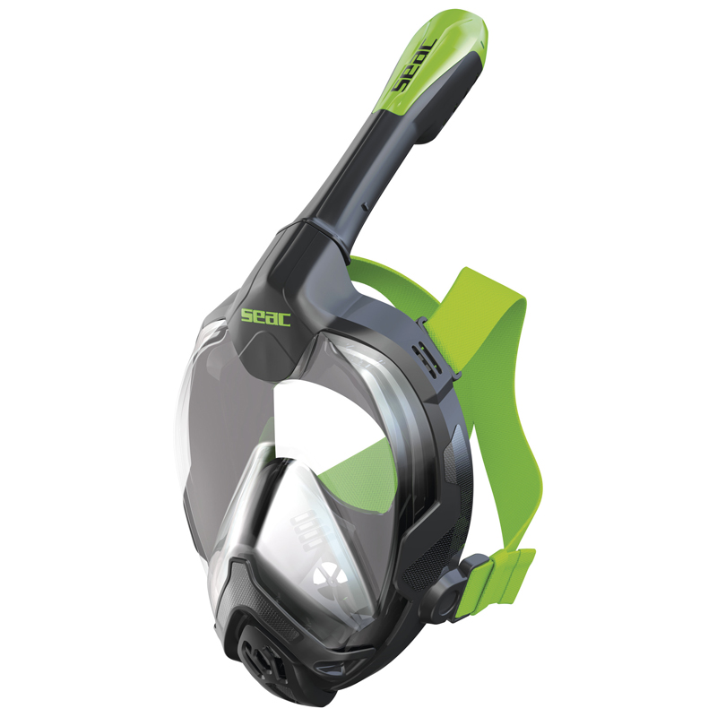 Seac Fullface Maske Libera       Bl Sort Grøn Lime