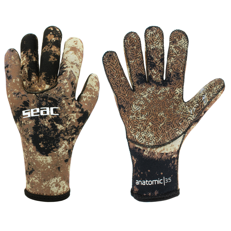 Seac Handsker Anatomic Camo Brun