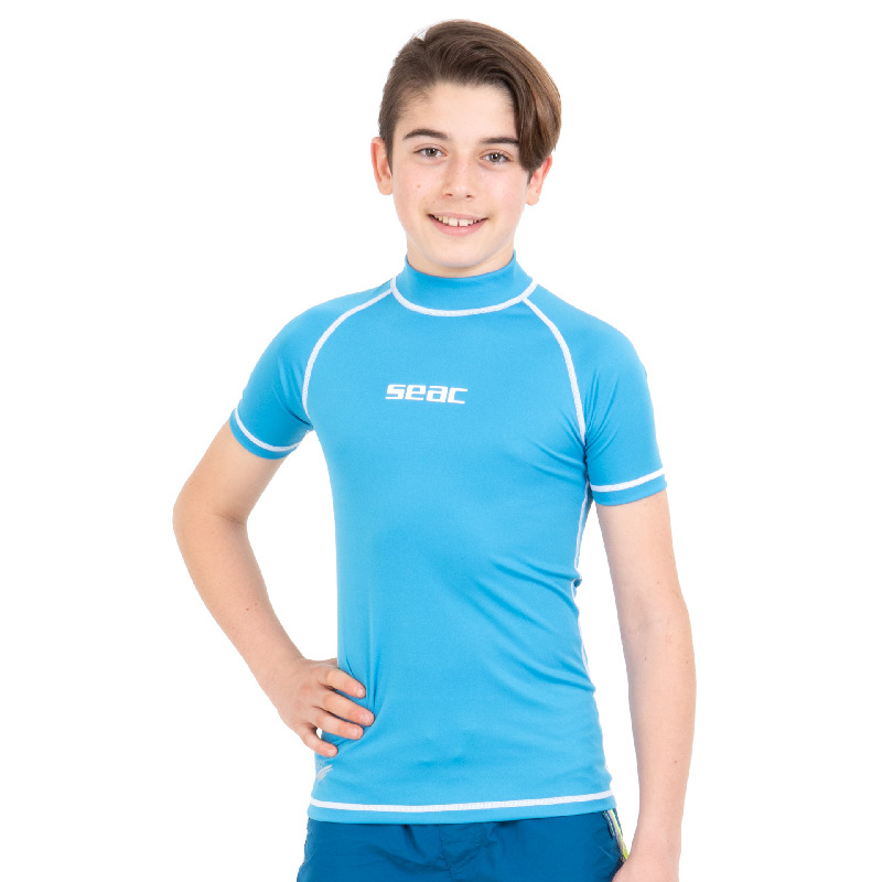 Seac T-Sun Rash Guard til Børn – Blå UV-Beskyttelse