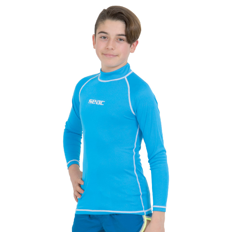 Seac T-Sun Rash Guard til Børn – Blå UV-Beskyttelse