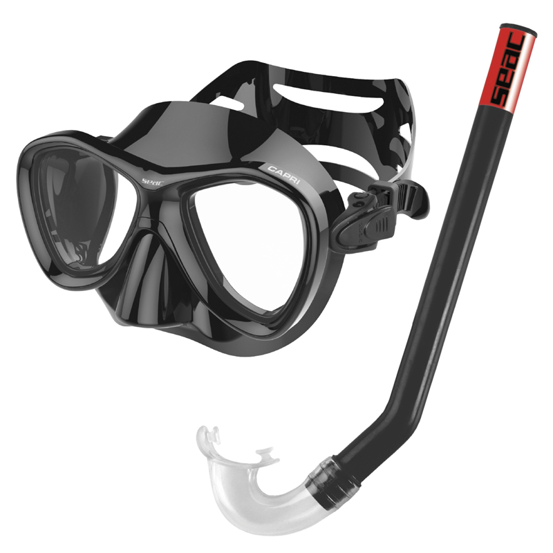 Seac Snorkelsæt Capri Slt Sort