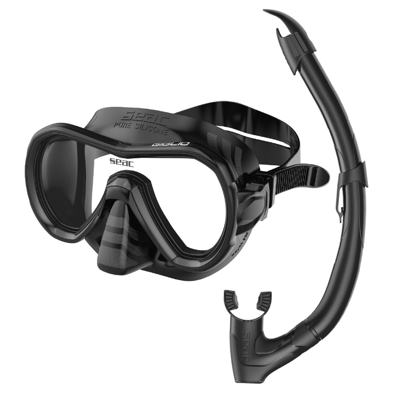 Seac Snorkelsæt Giglio Wv   Bl Sort