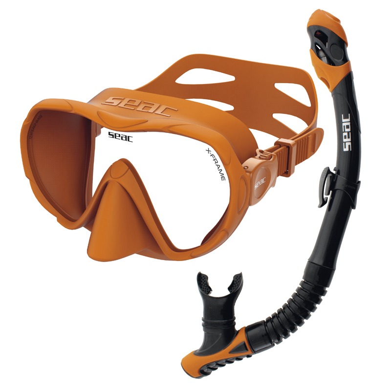 Seac Snorkelsæt  -frame Combo     Orange