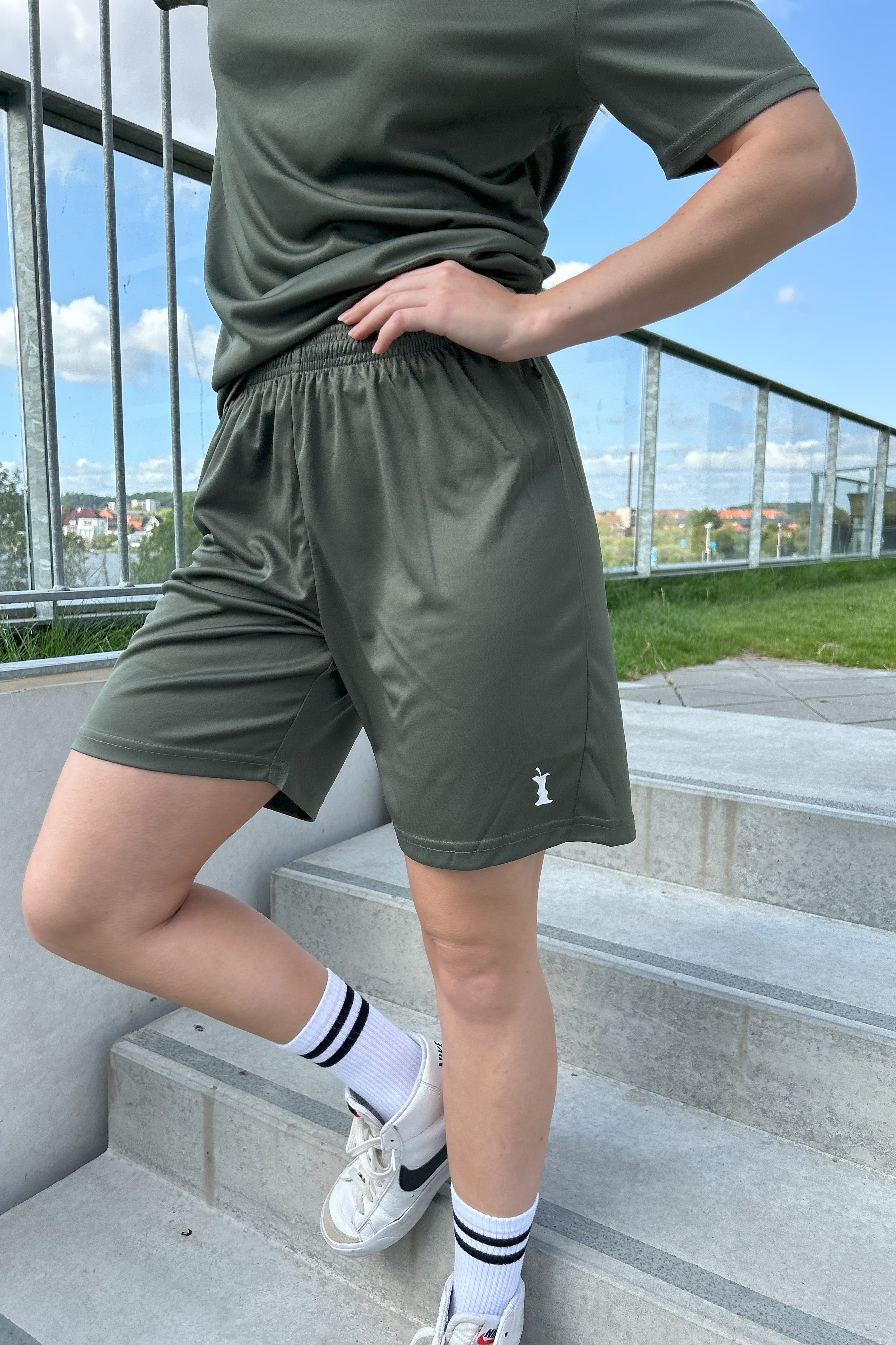Bæredygtige Nowayback Shorts i Lark Green – Komfort og Stil
