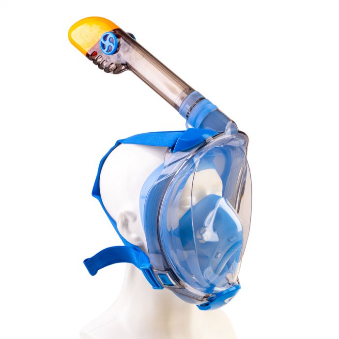 Blå Fullface Snorkelmaske til Børn – Fantastisk Udsyn!
