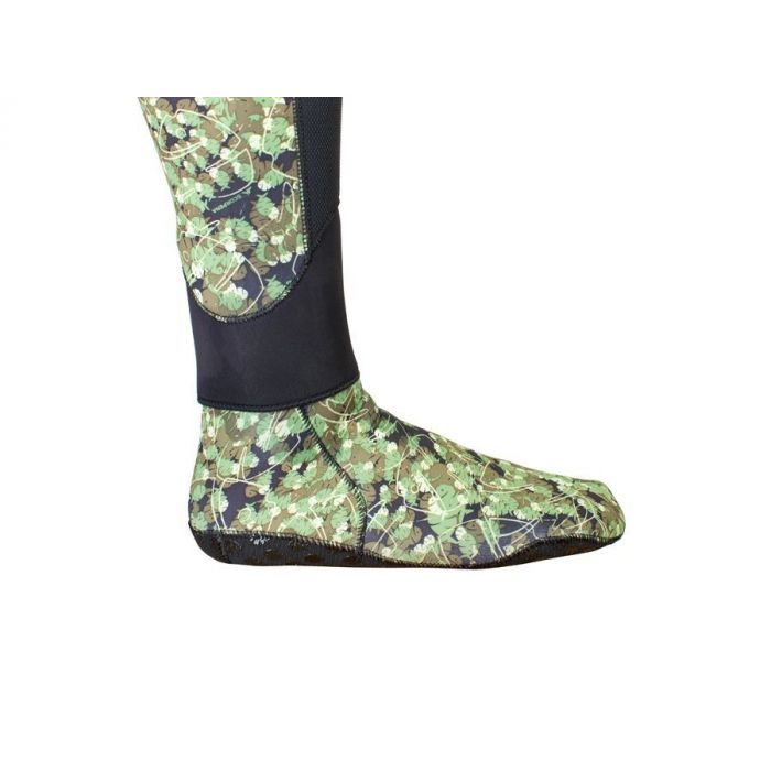 5mm Neoprensokker i Grøn Camo til UV Jagt - Must-Have!