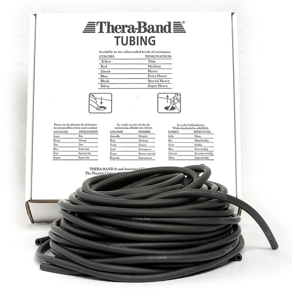 Thera-band Tubing Sort 30,5 m – Hård Elastiktræning Udsalg