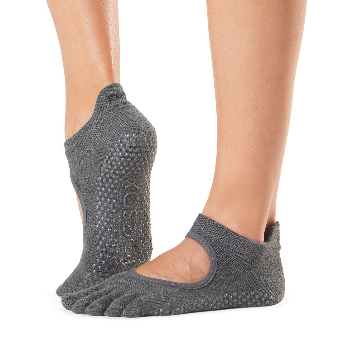 Toesox Bellarina Grip Sokker – Koksgrå til Yoga & Pilates