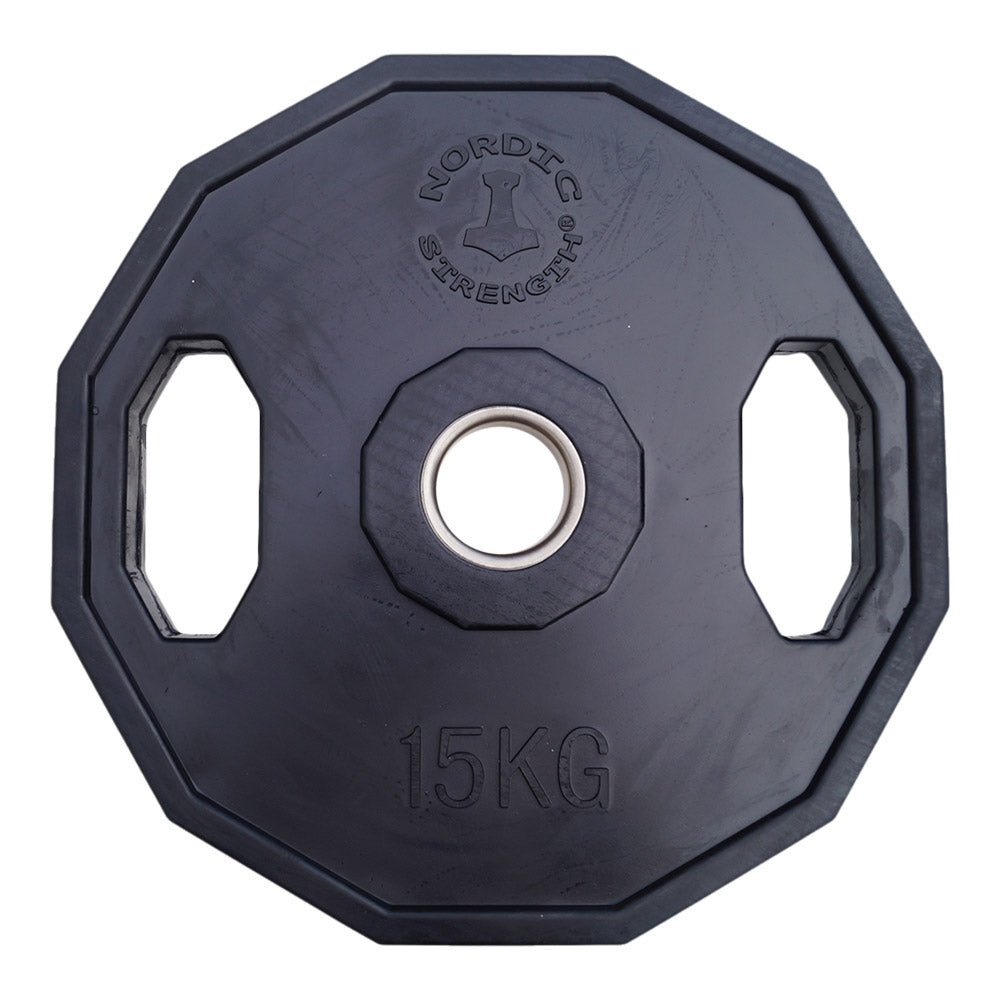 15 Kg Vægtskive 50 Mm - Olympisk Sort Udsalg!