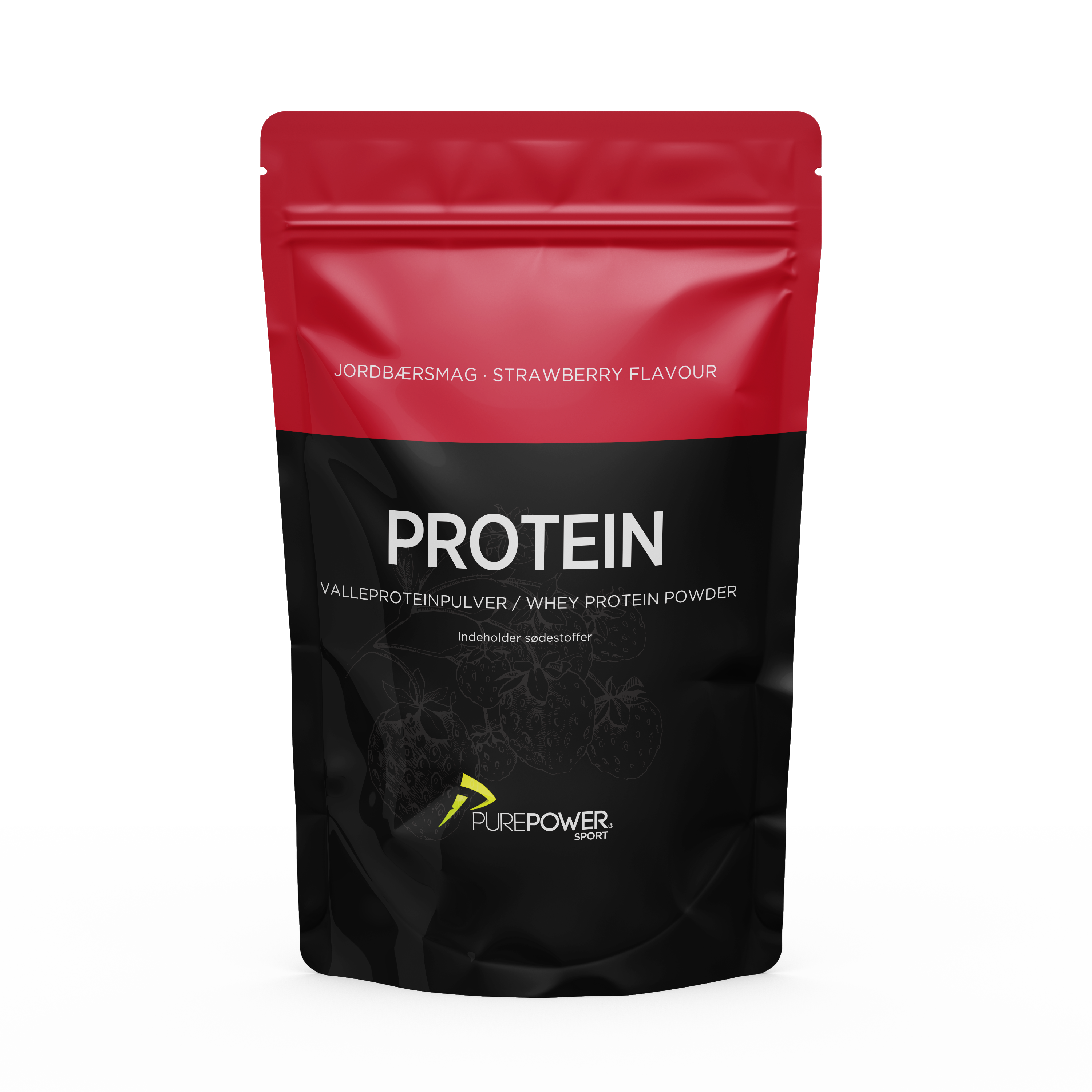 Effektiv Jordbær Valleprotein – 400g Tilbud!