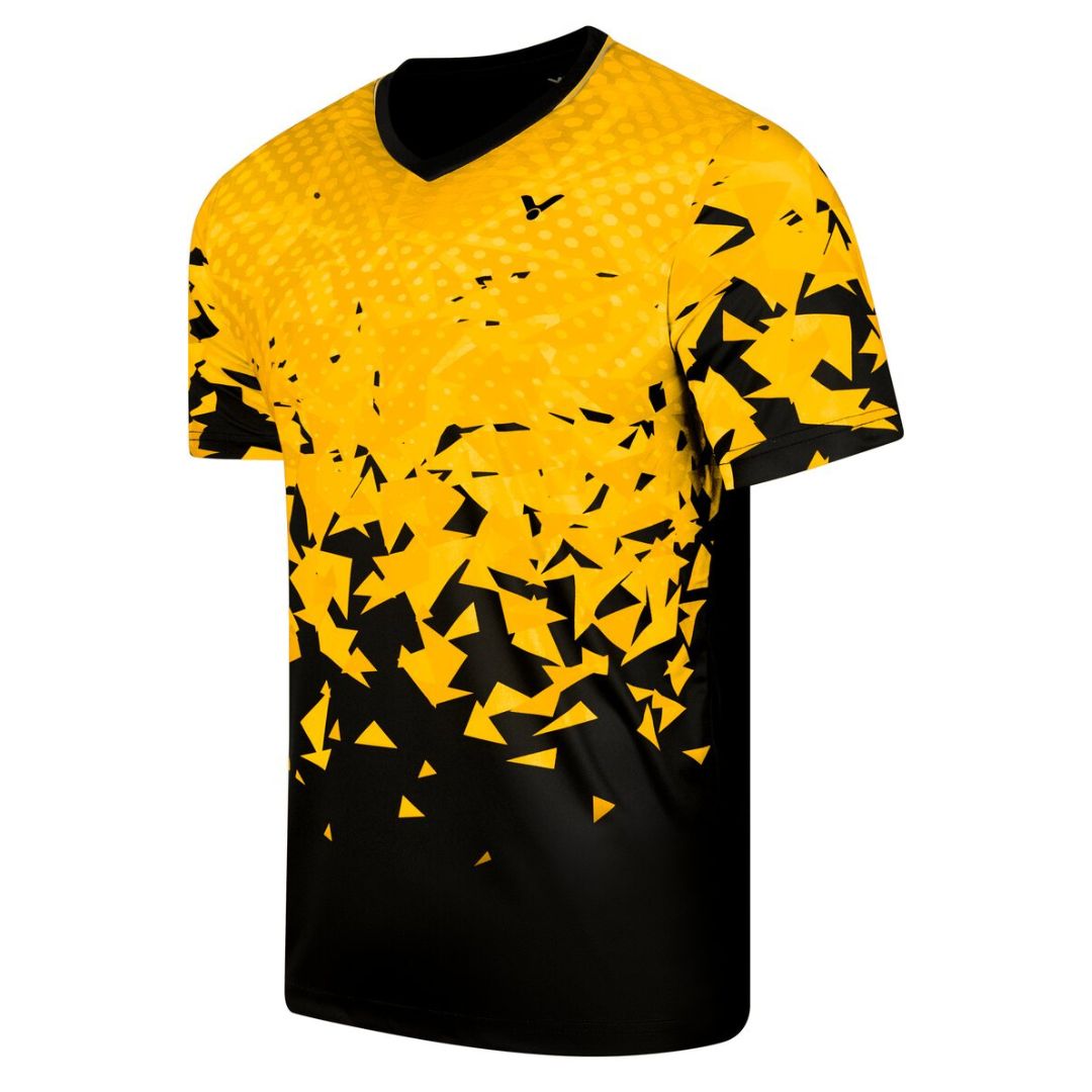 Victor T-53105 Junior Badminton T-shirt i Gul og Sort