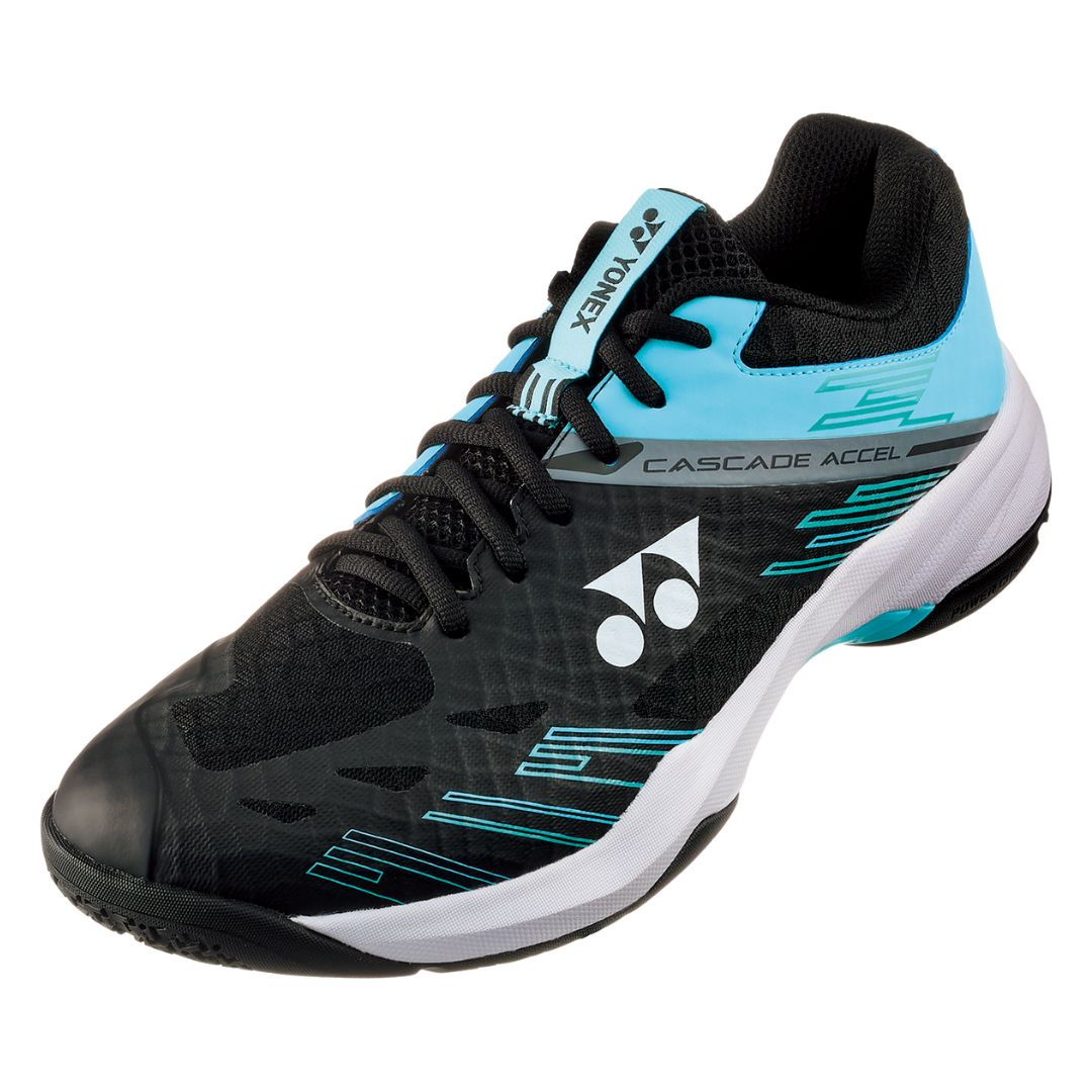 Yonex Cascade Accel Wide Badmintonsko - Black/Ice Blue