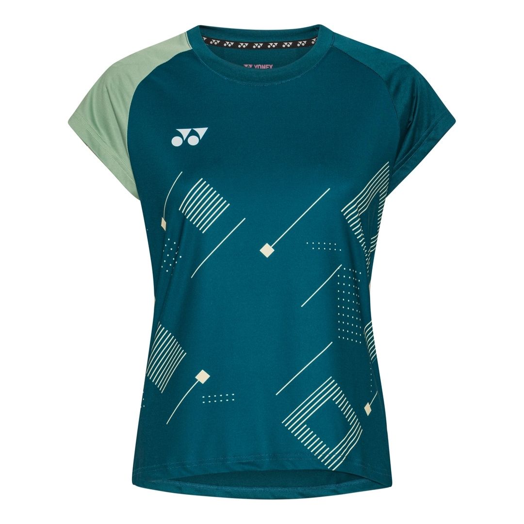 Yonex Piget T-shirt - Petrol Blå Tilbud
