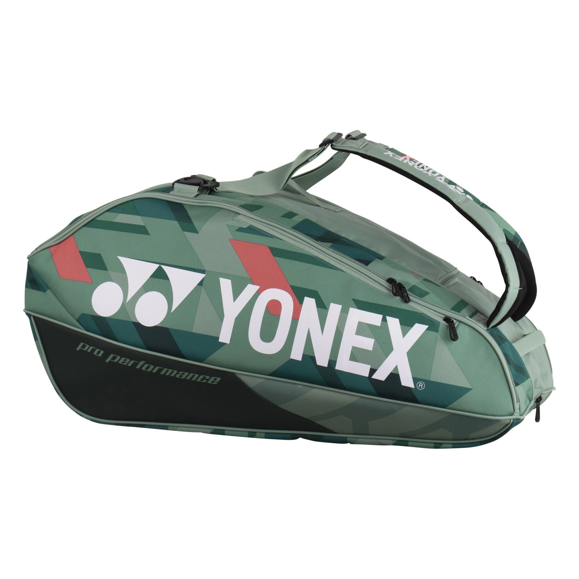 Yonex Pro Badmintontaske X12 - Olivengrøn Elegance