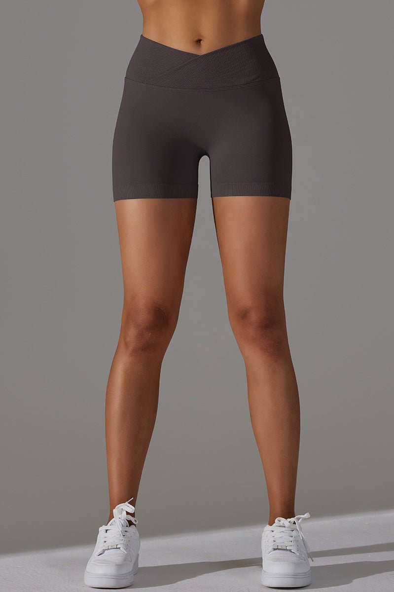 Zencurve V-formede Træningsshorts i Brun – Komfort og Stil