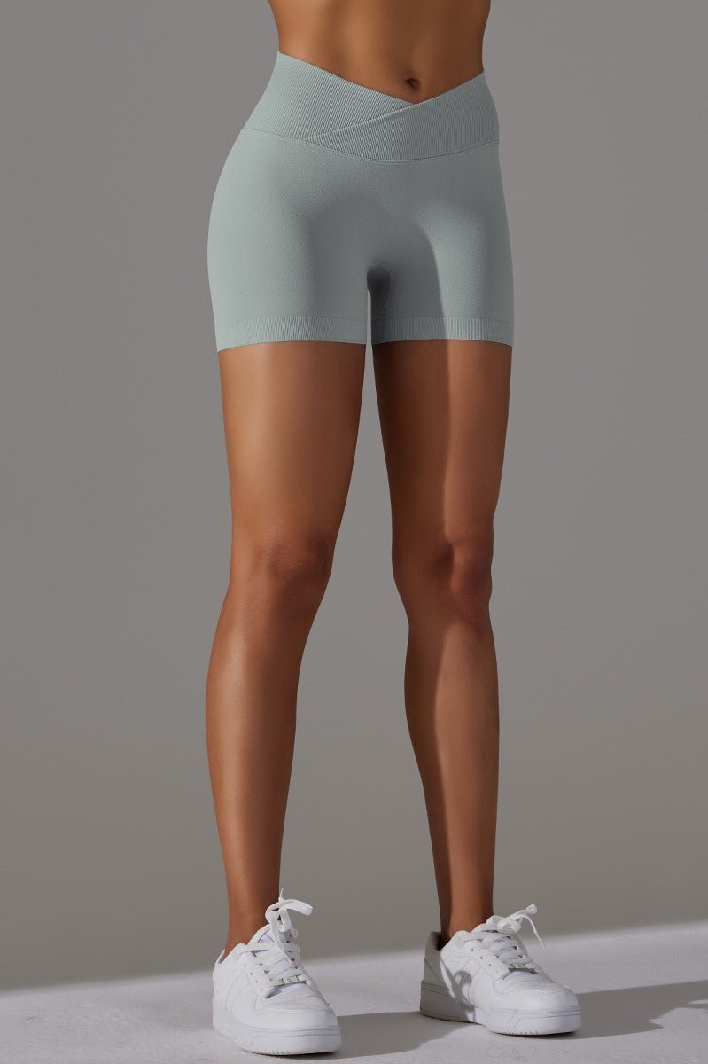 Zencurve V-formede shorts i lys grå – Stilfuld komfort!
