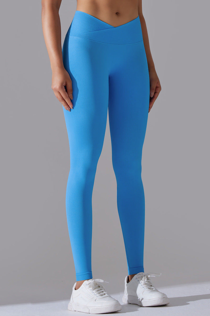 Zencurve V-formede leggings i blå – Stilfuld komfort!