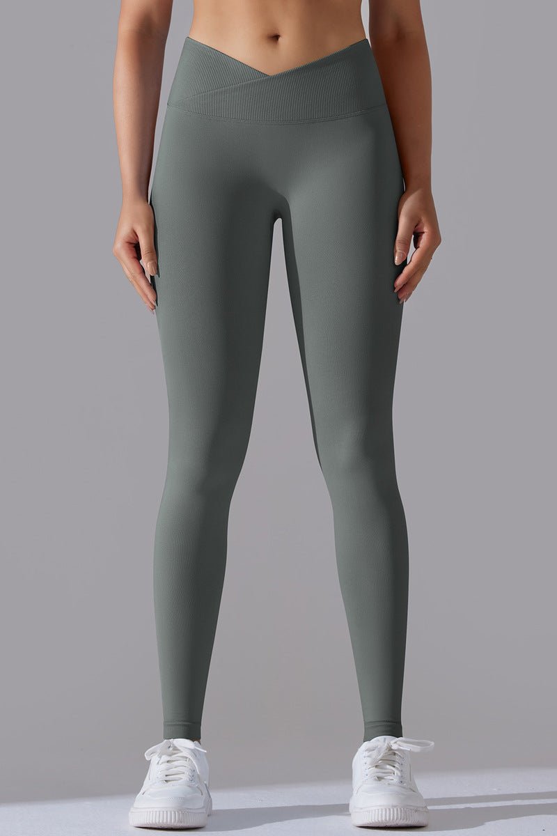 Zencurve V-formede Leggings – Elegant Komfort i Mørkegrå